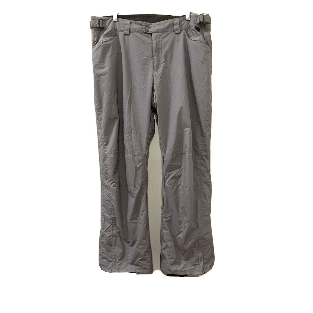 Columbia Women's Gray Nylon Pants Insulated Waterproof Breathable Pants Size XL